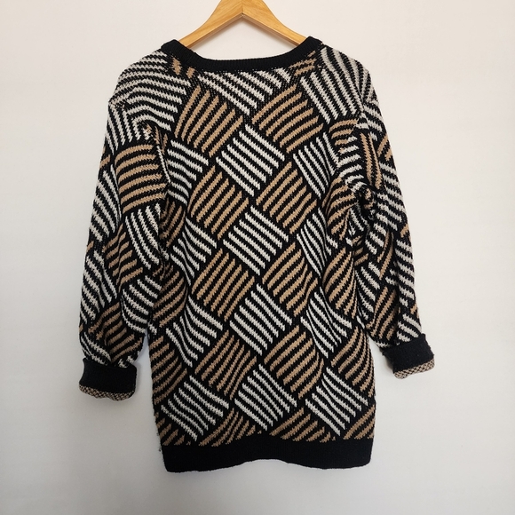 Vintage wool blend knit cardigan buttondown sweater - Picture 3 of 7